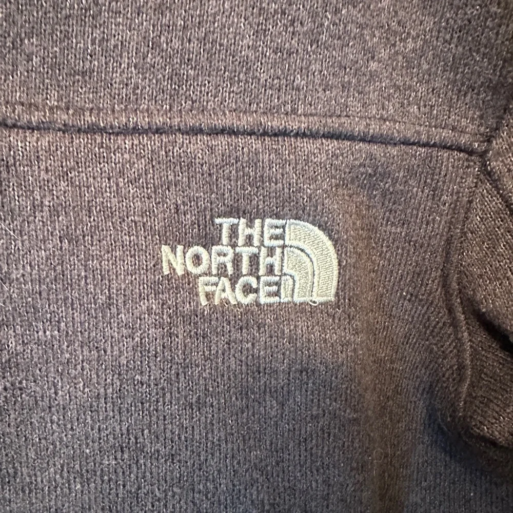 The North Face Men’s Size S Midweight Full Zip Jacket Gray‎ White Logo Pockets